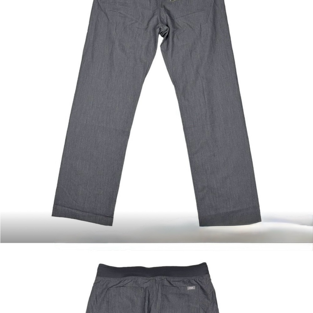 FIGS Gray Straight-Leg Scrub pants